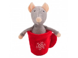 Imagen del producto Rosewood xmas raton en taza con catnip 17cm