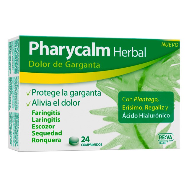 Pharycalm herbal dolor garganta 24 comprimidos